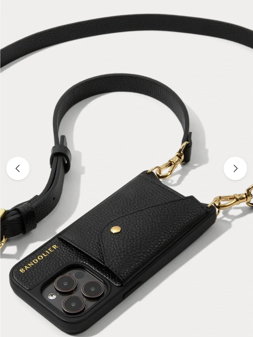 Bandolier leather phone